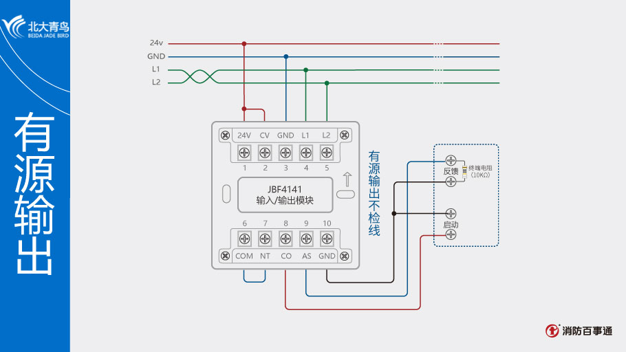 北大青鳥JBF4141輸入/輸出模塊有源輸出